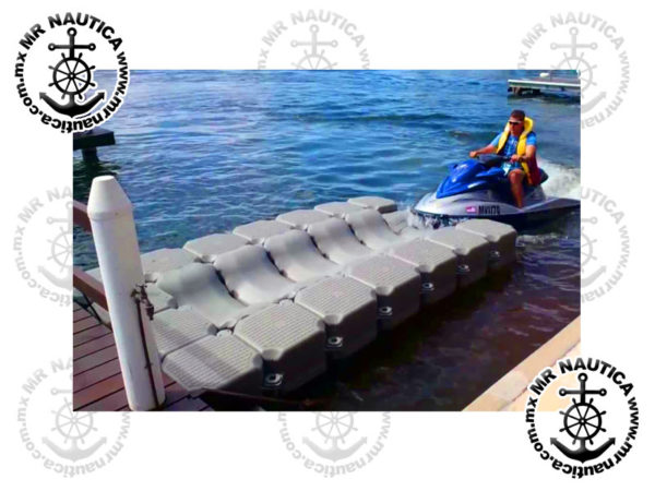 Embarcadero de plástico con cubo flotante en forma de V para fácil accesor de Jetski